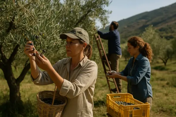 Imersão agrícola em olivais serranos com prática colaborativa de extração artesanal de azeite
