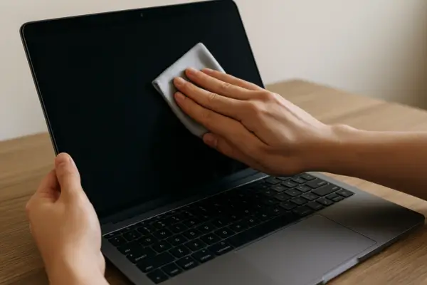 Como limpar tela de notebook